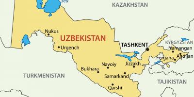 Capitala Uzbekistanului hartă